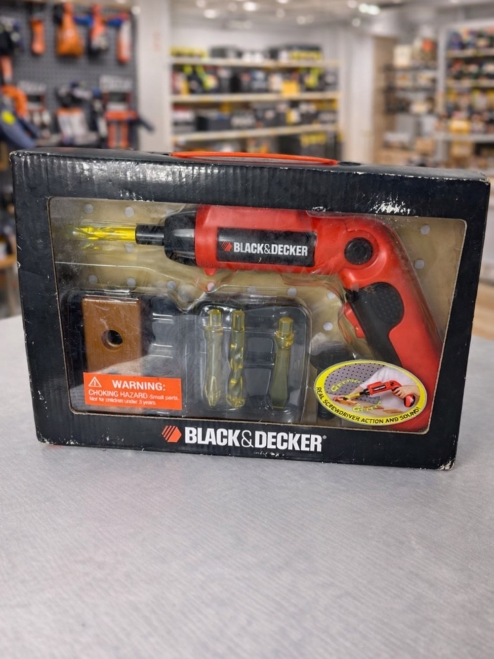 Black & Decker Junior Toy Screwdriver Set Kids Pretend Tool Play Set NIB